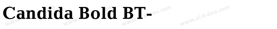 Candida Bold BT字体转换